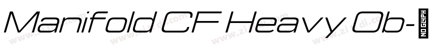 Manifold CF Heavy Ob字体转换